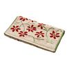 Sybilla Enlazada Towel, Approx. 34x80cm, Beige, Small Floral Pattern, Jacquard, Brand Logo Embroidery, 100% Cotton