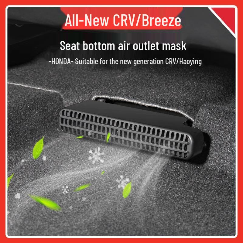 

CR-V Haoying Rear Seat AC Vent Protector Cover - Interior Accessory 17-25 CRV A/C Vent Cover Pair