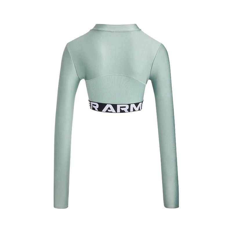 Under Armour HeatGear Logo Comfortable Soft Short Sleeve T-Shirt Women tops Lime-Green 1388692-348