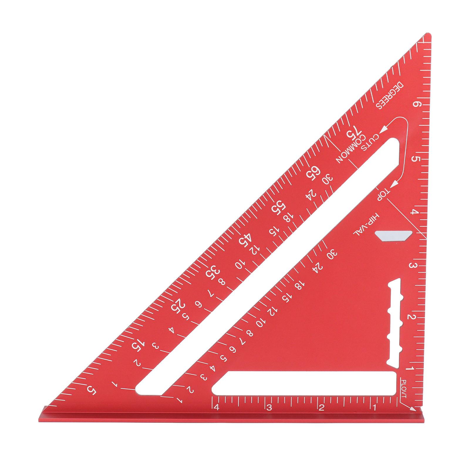 

Плотницкий угольник 7 дюймов, столярный инструмент для измерения стропил, 90 45 градусов, металл, алюминиевый сплав, Tr Red