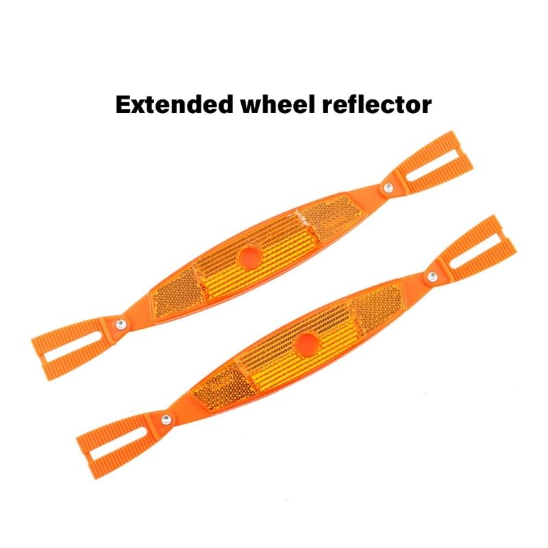 Durability Bicycles Wheel Reflectors For Enhances Night Safety Easy Installation On Mountain And City Bikes