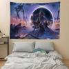 Video Game HHelldivers Anime Tapestry Hanging Tarot Hippie Wall Rugs Dorm Wall Hanging Sheets