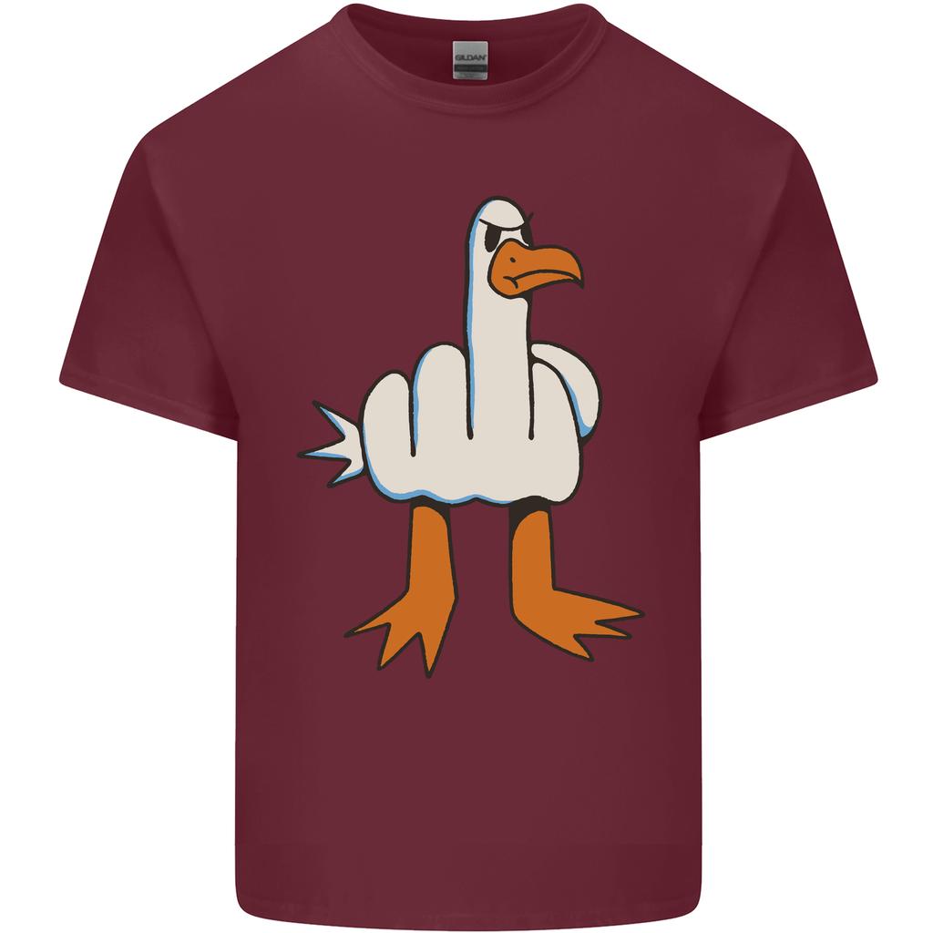 Offensive Pigeon Finger Flip Funny Unisexs Light Cotton TShirt