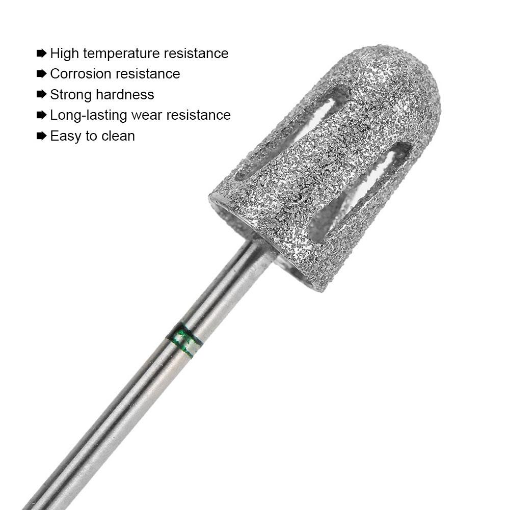 Stainless Steel Foot Nail Drill Bit Pedicure Foot Calluses Sanding Polishing Head (A2)