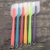 Large Translucent FDA Silicone Cake Spatula with Integrated Scraper