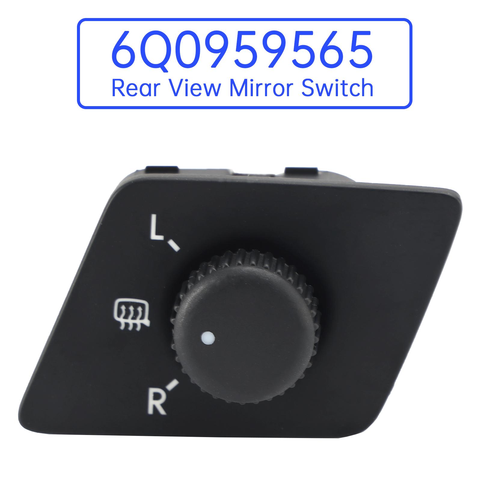Rear View Mirror Switch Adjust Knob With Heat 6Q0959565 for VW Polo 2002-2010