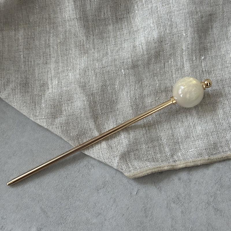 

Китайский стиль Винтажные палочки для волос для женщин и девочек Модные металлические заколки для волос в форме палочек для еды Булавки Ювелирные изделия Аксессуары для волос бежевый