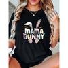 Women's Fashionable Trendy Round Neck Short Sleeve T-Shirt with Simple English Rabbit and Carrot Pattern, Casual Sporty Tee