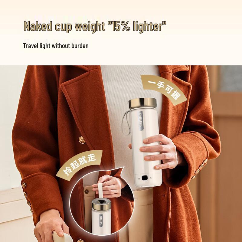 Philips Portable Electric Kettle & Thermos Cup AWP3319