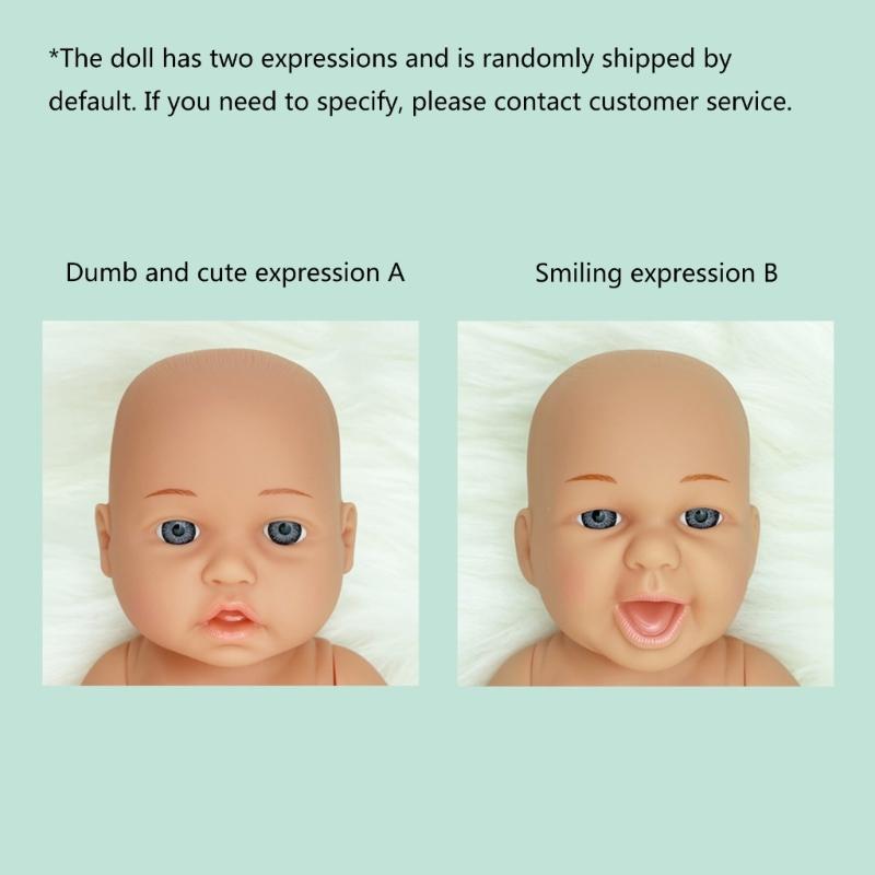 30cm Simulation Baby Doll Realistic Rebirth Doll with Nipple/Blanket/Bassinet/Pillow for Baby Kid Appease Accompany