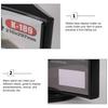 Transparent Menu Display Stand Three-Sided Vertical Price Tag Rack  Offices