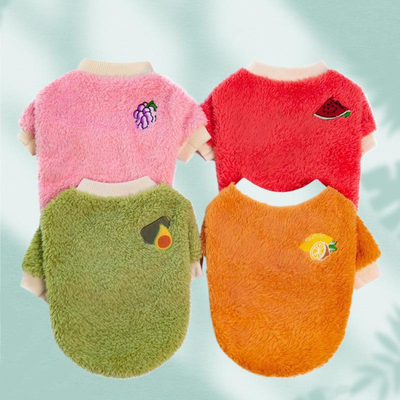 Autumn & Winter Warm Dog & Cat Clothing for Small, Medium, Large Pets - New Year Teddy Outfit.