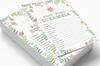 Inkdotpot Set Of 50 Baby ShowerA  Word ScrambleA  Game Cards Gender Neutral Floral Party Supplies-Fun Baby Shower Game