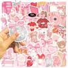 100 Cartoon Pink Paradise Graffiti Stickers DIY Decorative Guitar Notebook Suitcase DIY Waterproof