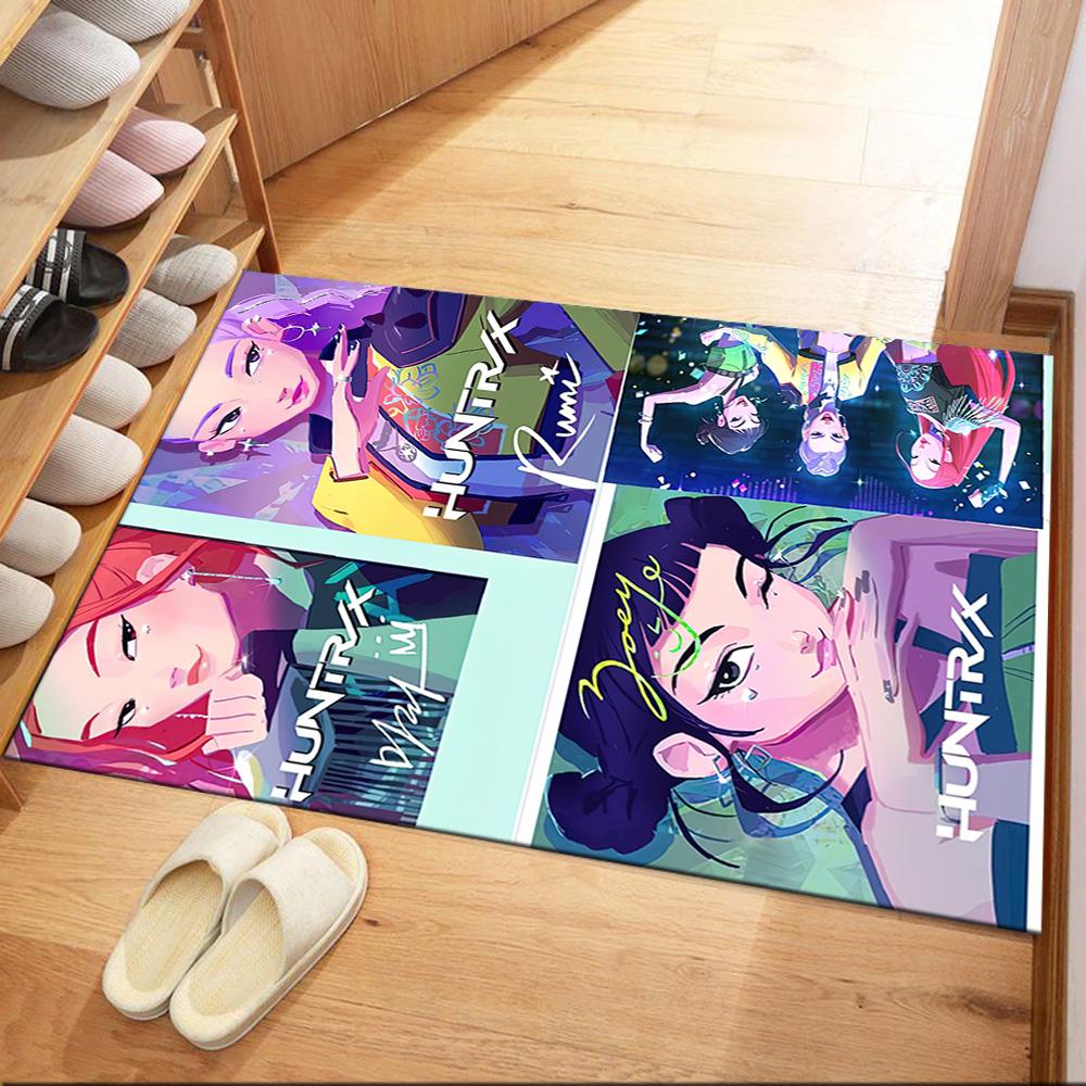 Huntrx: Future Heroes Square rugs are a great choice for living rooms, bedrooms, home décor, and as gifts.