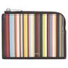 Paul Smith Leather Card Purse 7429 KSIGST PRINTE Men's Multi-Stripe Case/Coin Multicolor/Black [Used]