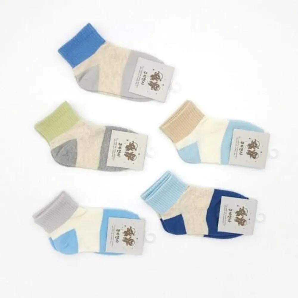 Irum Infant & Toddler Color Block Ringle Point Socks 5-Pair Pack Pack of 5 pairs/Size 6 (11-12 years old)