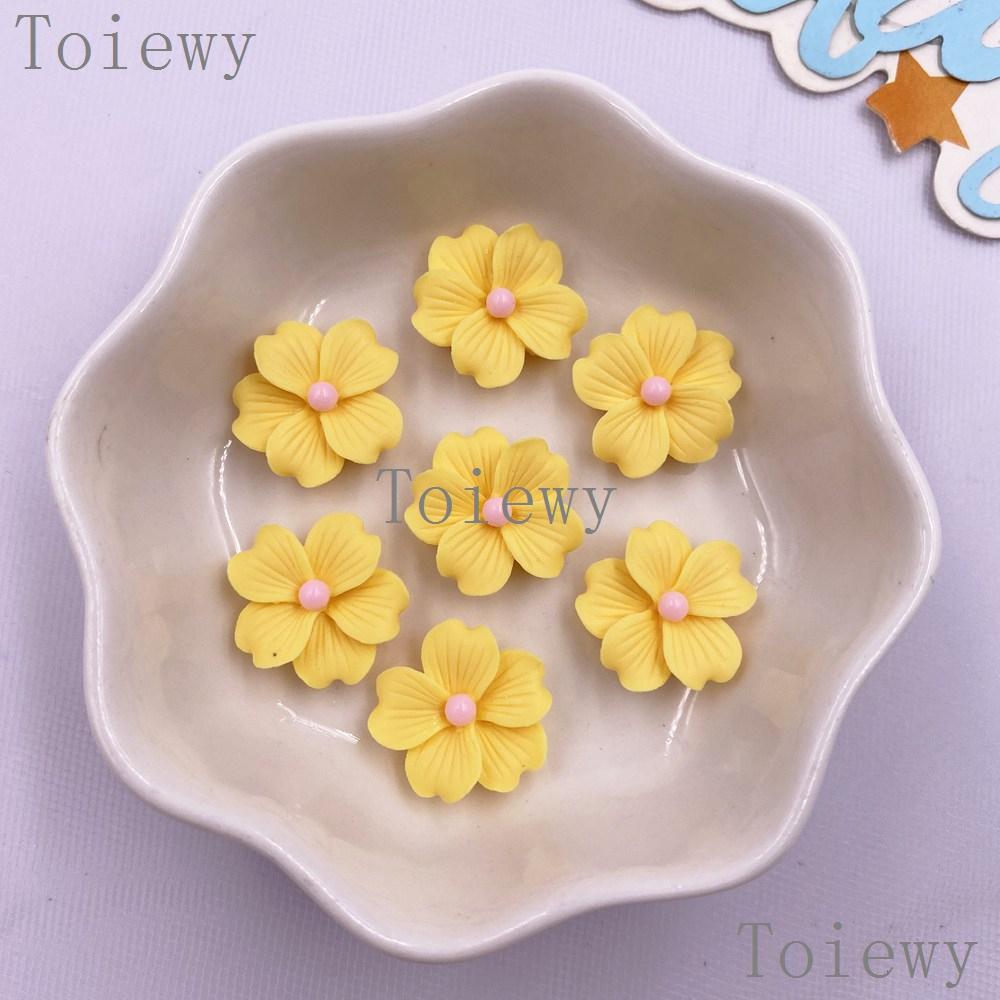 30 Piezas Resina Kawaii Colorido 16mm Flor Espalda Plana Piedra Gema Scrapbook DIY Boda Navidad Arte Decoración Accesorios para Joyería Manualidades