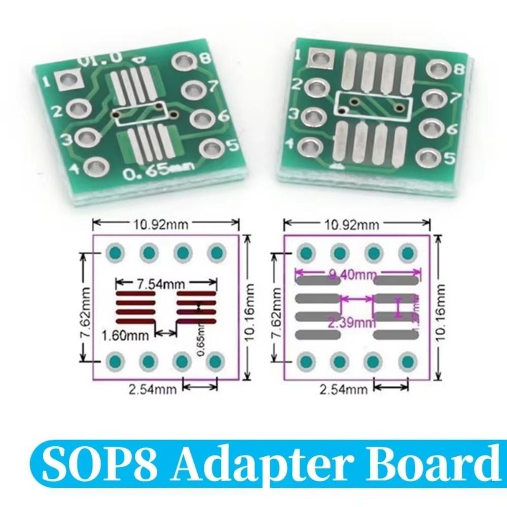 10Pcs Through-Hole Interface Patch Adapter Board Stable Soldering PCB Adapter Board  IC Testing