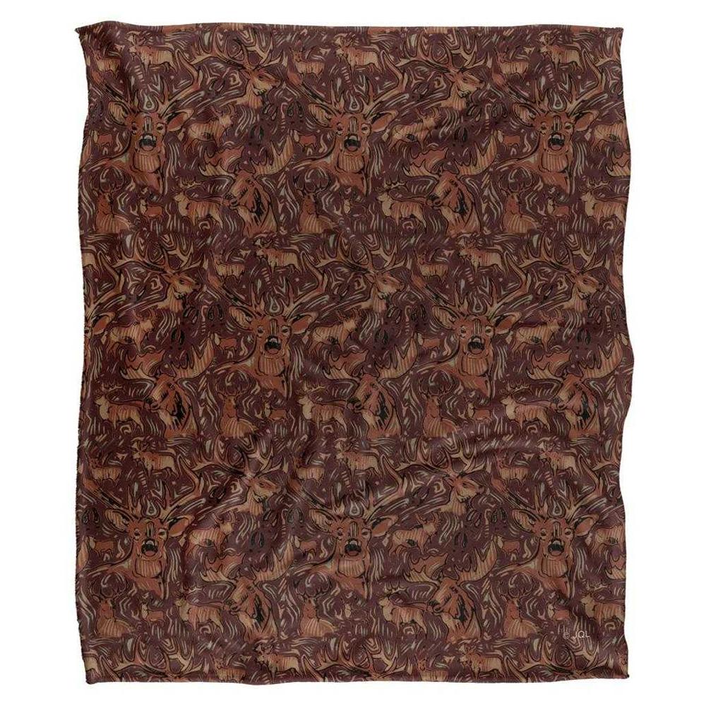 JQ Licensing Jl-Jp Silky Deer Hunting Supersoft Blanket