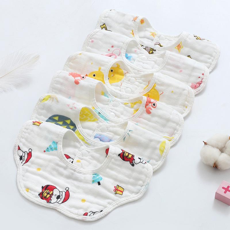 

Дитячий марлевий нагрудник Cotton Seersucker