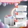 3-delige Cilindrische Displaystandaard (50 cm, 55 cm, 60 cm), Overlappende Witte DIY Decoratieve Tafel, Dessertschaal voor Bruiloften & Feesten