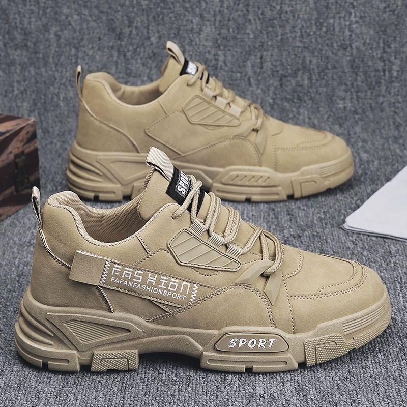 Breathable and waterproof men's construction site work tooling shoes platform sports board shoes trendy shoes students spring new models