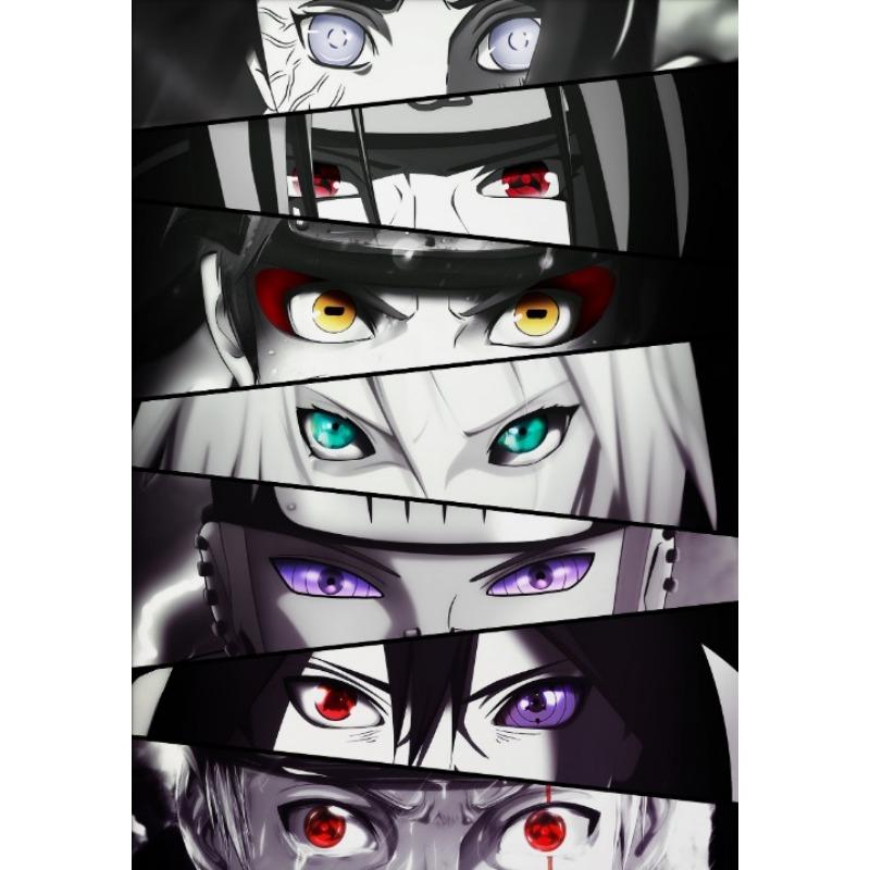 Japanese Anime Eyes Poster Canvas Printing Japanese Classic Anime Wall Art Print Wall Decor Sun WuKong Character Wall Decoration