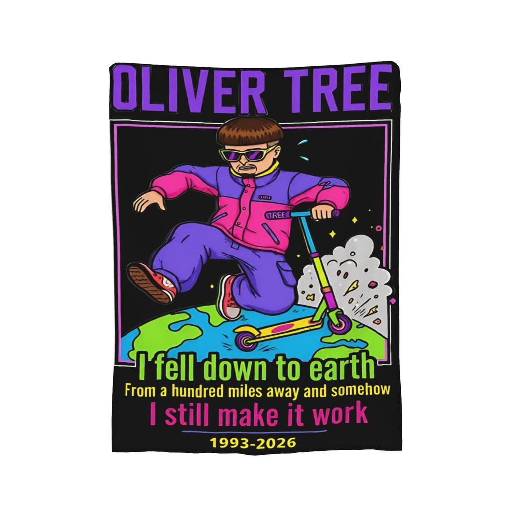 In Loving Memory OT Oliver Tree Blankets Flannel Funny Warm Throw Blanket for Chair Covering Sofa Winter