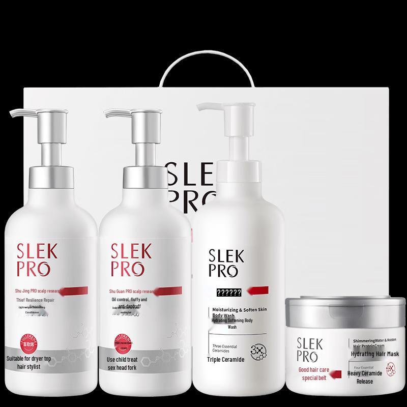 Slek PRO Scalp Care 4-Piece Hair  Body Set