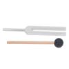 Tuning Fork 528Hz Aluminum Alloy Tuning Fork with Silicone Hammer and Cleaning Cloth for Chakra Healing Meditation