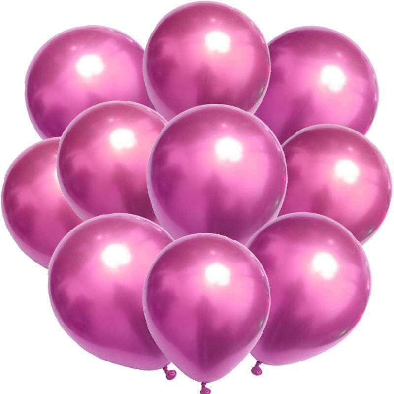 Birthday & Ceremony Decoration Balloon Set: Metallic Sequins, Table & Ground Floating Balloons.