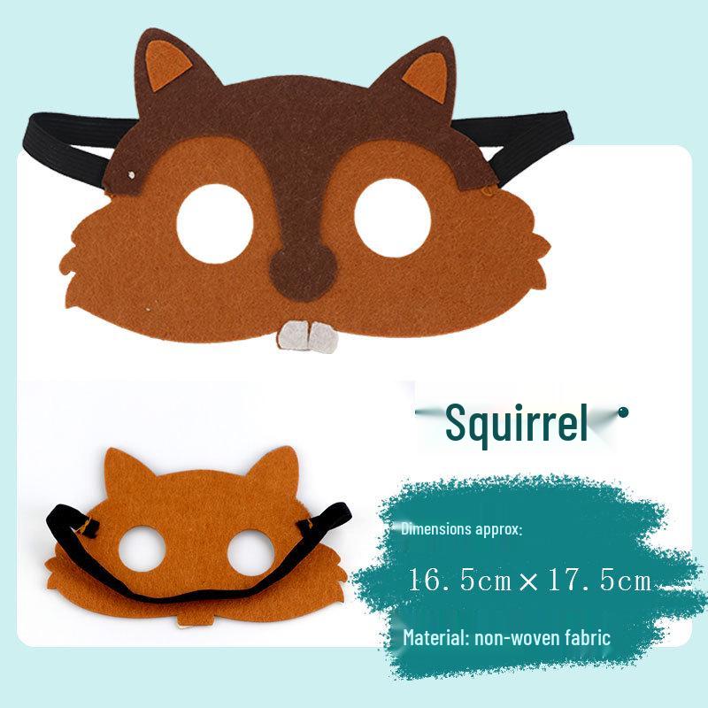 Children's Day Animal Masks: Frog & Tiger Cartoon Eye Masks for Kindergarten Performances