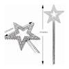 Golden Silver Princess Sticks Role-playing Star Wand Halloween Fairy Wand  Wedding