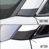 Carbon Fiber Front Door Window A Pillar Cover Trim For Toyota RAV4 -