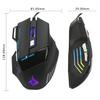 A908 Wired Mouse 7-Button Matte Texture Colorful Luminous Gaming Office 1.5 Meters