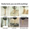 Tile Drilling Drill Bit Glass Cement Concrete Metal Marble Special High Hardness Four-Edged Alloy Drill Bit Dry Drilling 5-12mm
