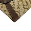 GUCCI Vintage Old Gucci Letter Pouch Business Bag GG pattern canvas Clutch bag beige canvas Used