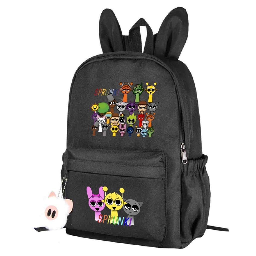 Campus Schoolbag Primary And Secondary School Students Cute Rabbit Ears Personalized Backpack Cartoon Printing