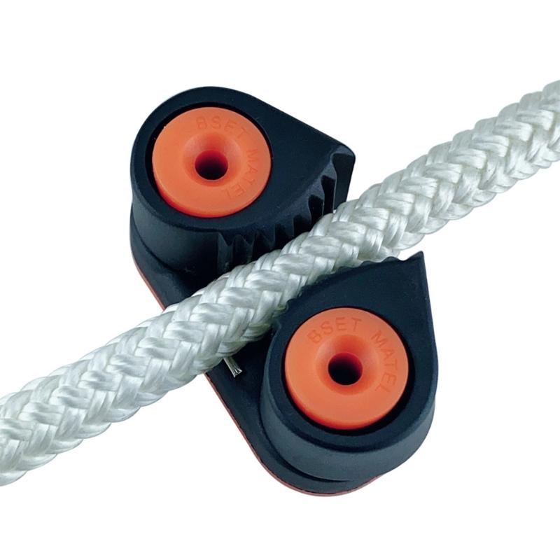 Adjustable Boats Rope Clamp With Double Ball Bearing Secures 3-6mm/3-12mm Cables For Boating and Fishing Applications