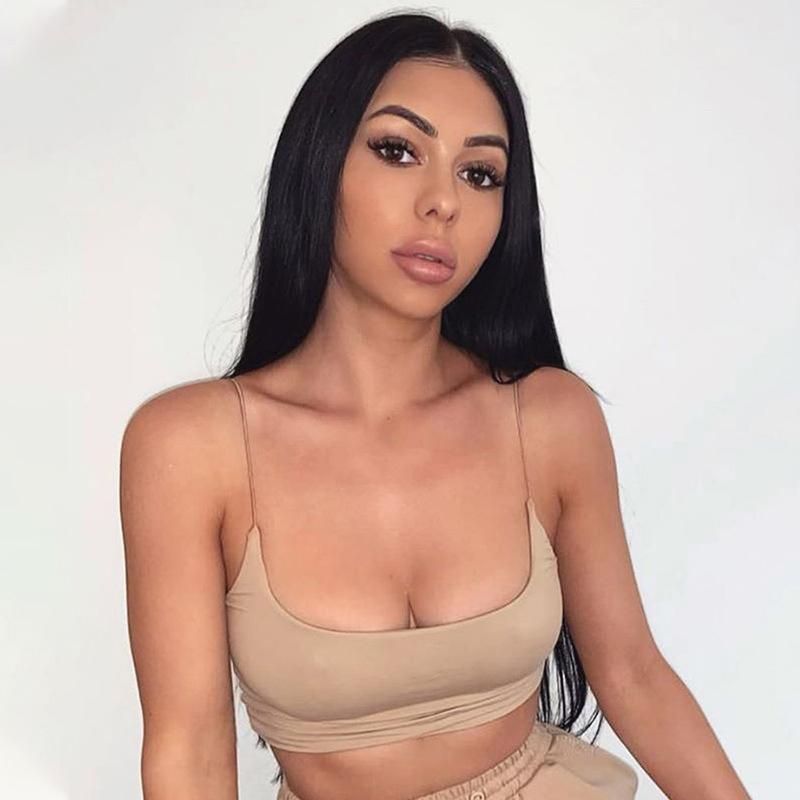 Camisuri de vară pentru femei Topuri bustieră din bumbac fără mâneci sutien bandeau necăptușit Vestă Crop Top Tricou fără cusături