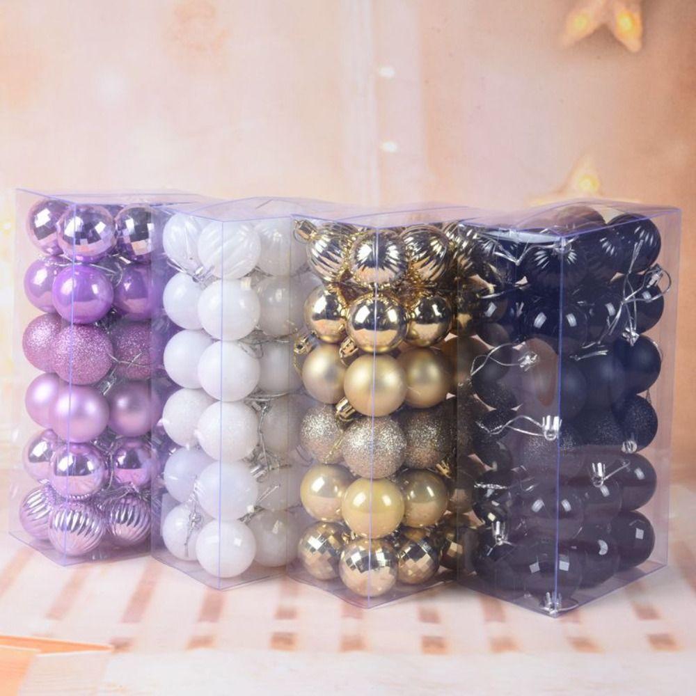 36x Alien Christmas Tree Balls Decorative Hanging Baubles Set  Weeding Party Home Decor