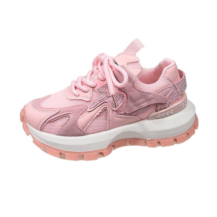 Fashion Women Platform Casual Breathable Mesh Shoes 2024 New Summer Chunky Sneakers 8.5CM Wedges Hidden Heels Hollow Leisure Shoes Woman