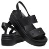Crocs Brooklyn Wedge Sandals Open Toe Beach Sandals Women Sandals Black 210676-001