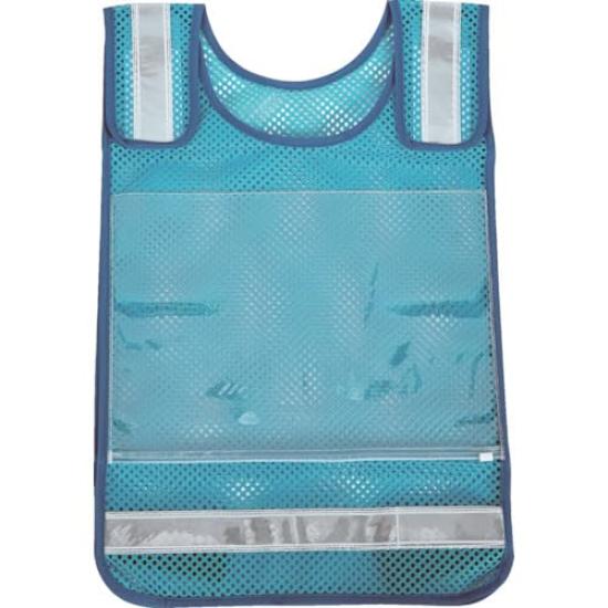 

TRUSCO Bib Vest with Shoulder Adjustment Mesh Sky Blue TMNV-SB