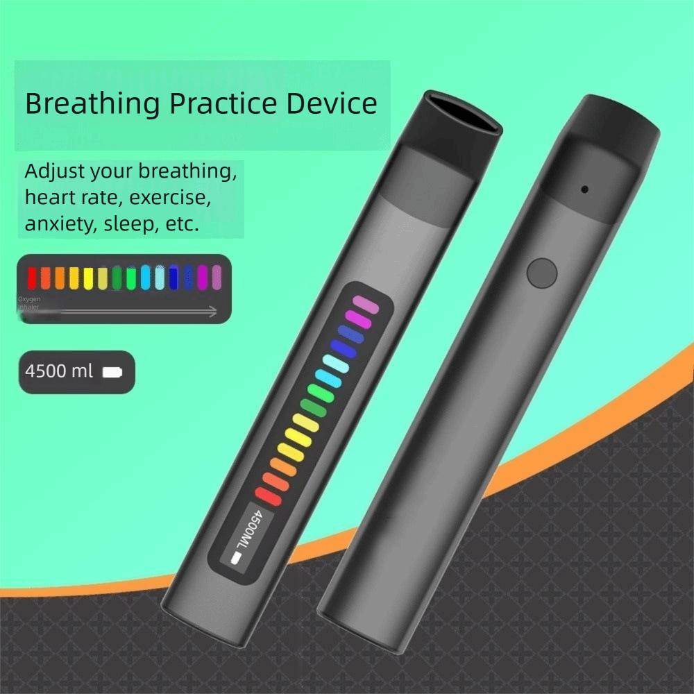 Electronic Breathing Trainer Portable Respiratory Muscle Trainer Vital Capacity Tester Fitness