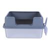 Metal Litter Box Stainless Steel 20L Easy To Clean Anti Splashing High Sided Large Kitty Litter