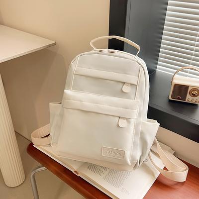 2025 New High-value Ins Style Simple Leisure Travel Lightweight Backpack Women's Small Schoolbag College Student Backpack