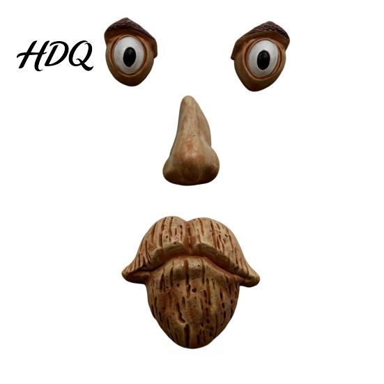 Funny Garden Decoration Tree Face Ornament Facial Features Outdoor Statues Resin Trunk Weather-Resistant for Yard Stump Statue