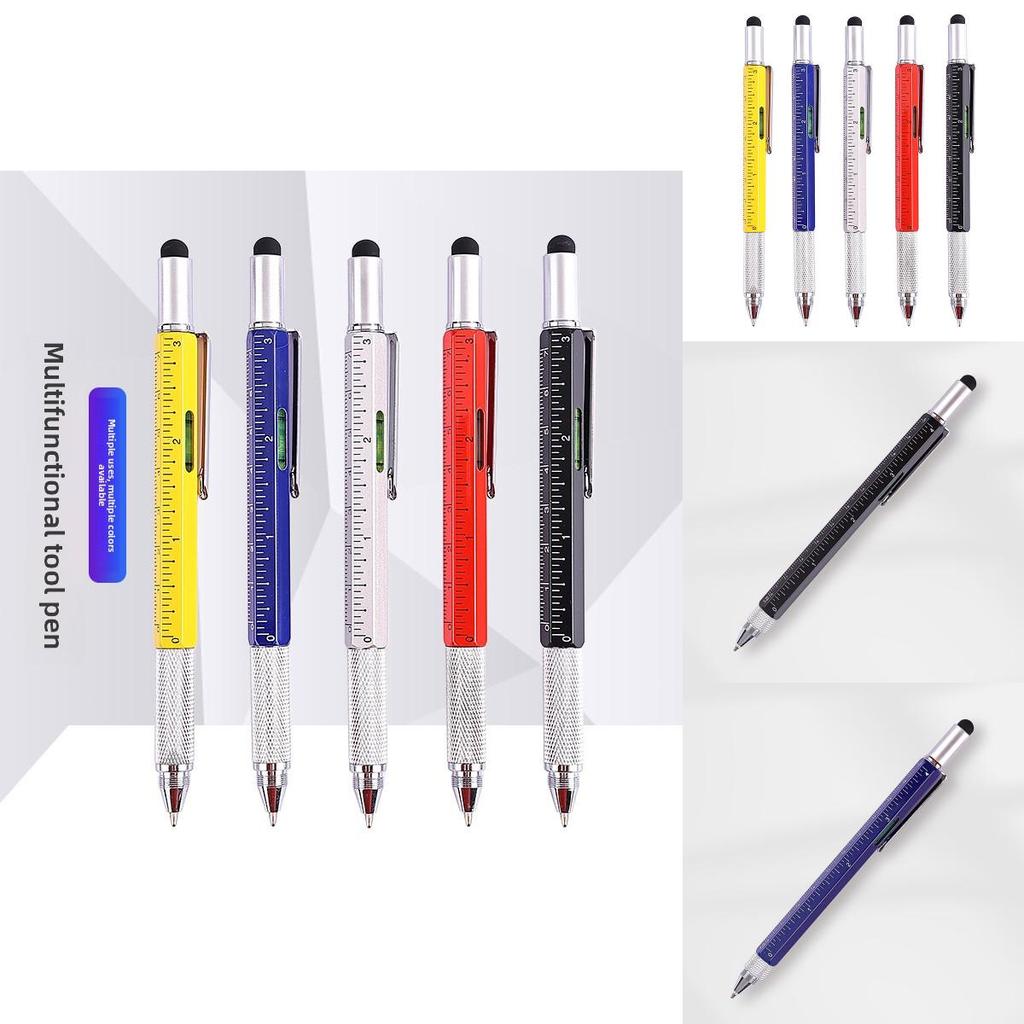 Multifunction Tool Pen Level Ruler Touch Screen Screwdriver For Diy Projects And Office Work